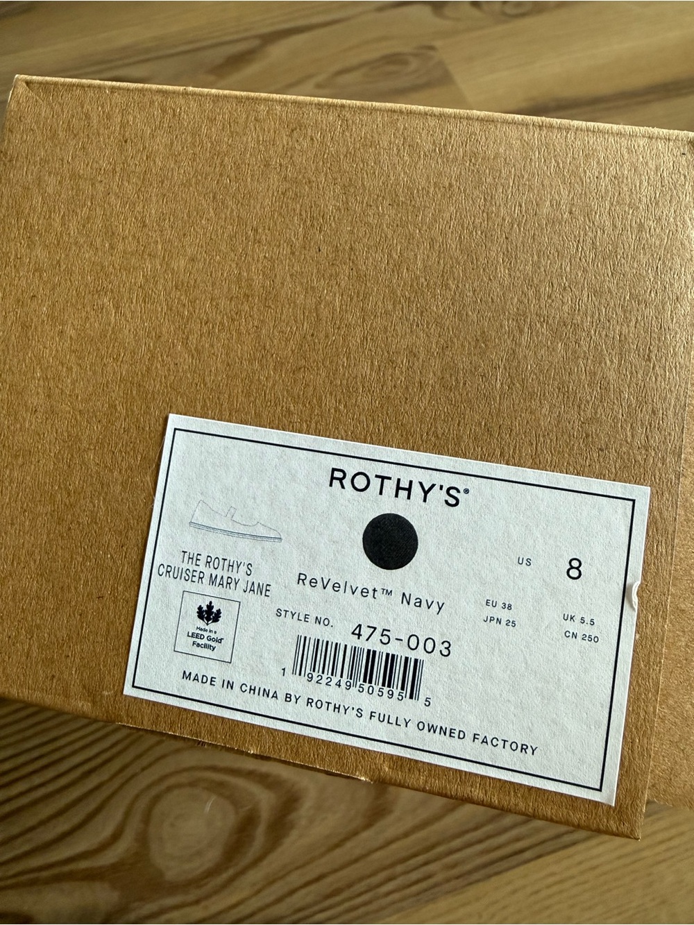 Rothy’s Cruiser Mary Jane - Velvet Navy Size 8 - Picture 7 of 7